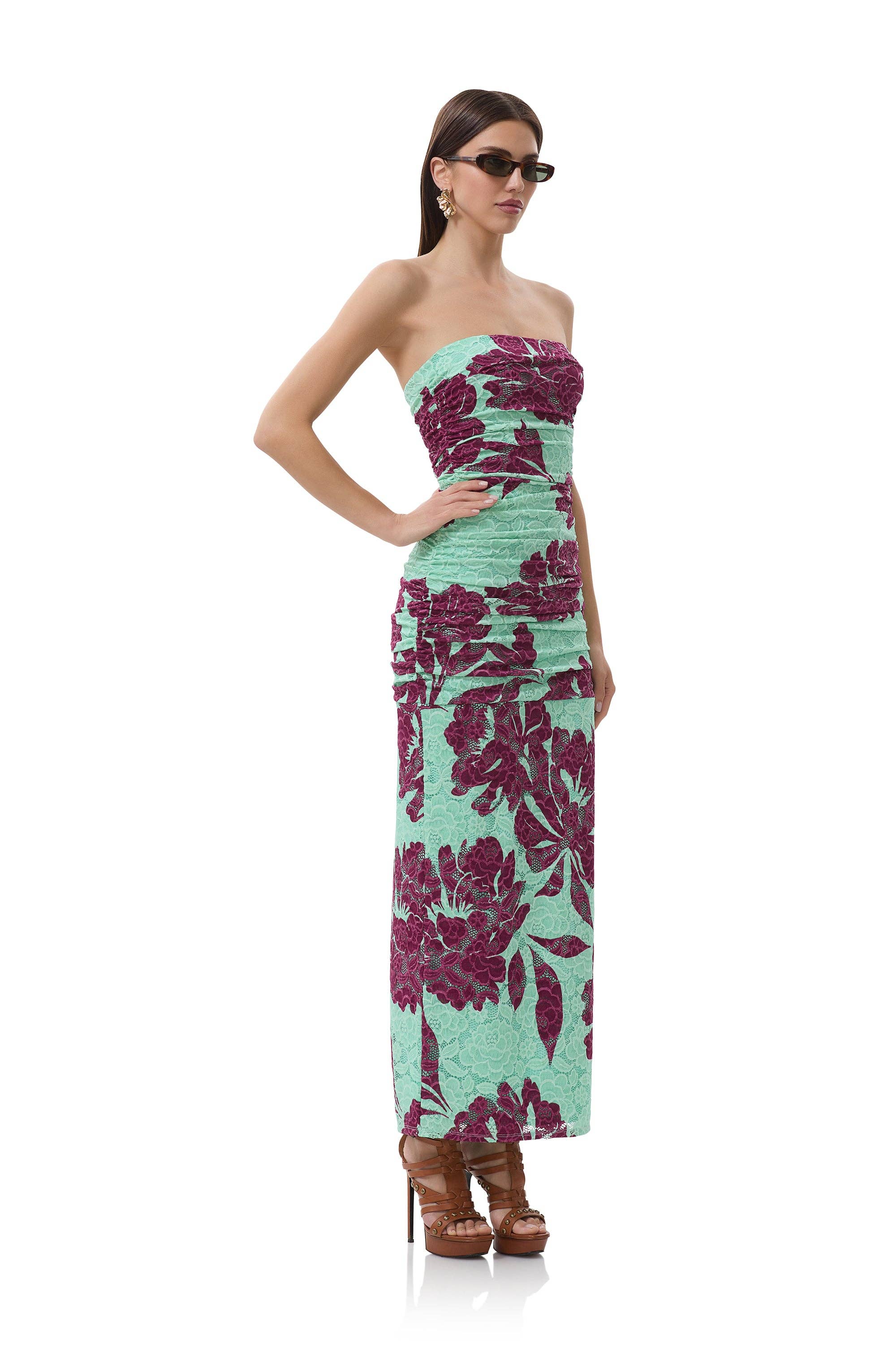 AFRM - Marlo Dress - Aqua Tropical