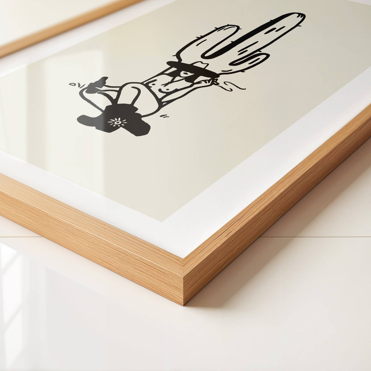 Tumbleweed Design Studio - Desert Cowgirl Minimal Western Art Print Vintage Home Decor