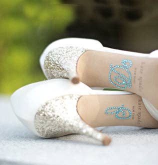 Classy Bride - "I Do" Rhinestone Shoe Applique