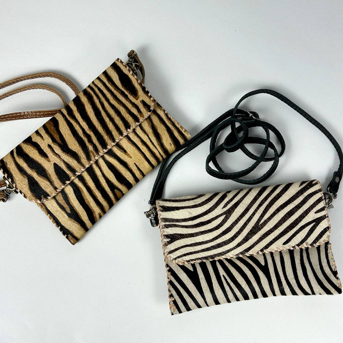 STUDIO CALEIDOSCOPE - Grace Crossbody Bag -Printed Hairon Leather