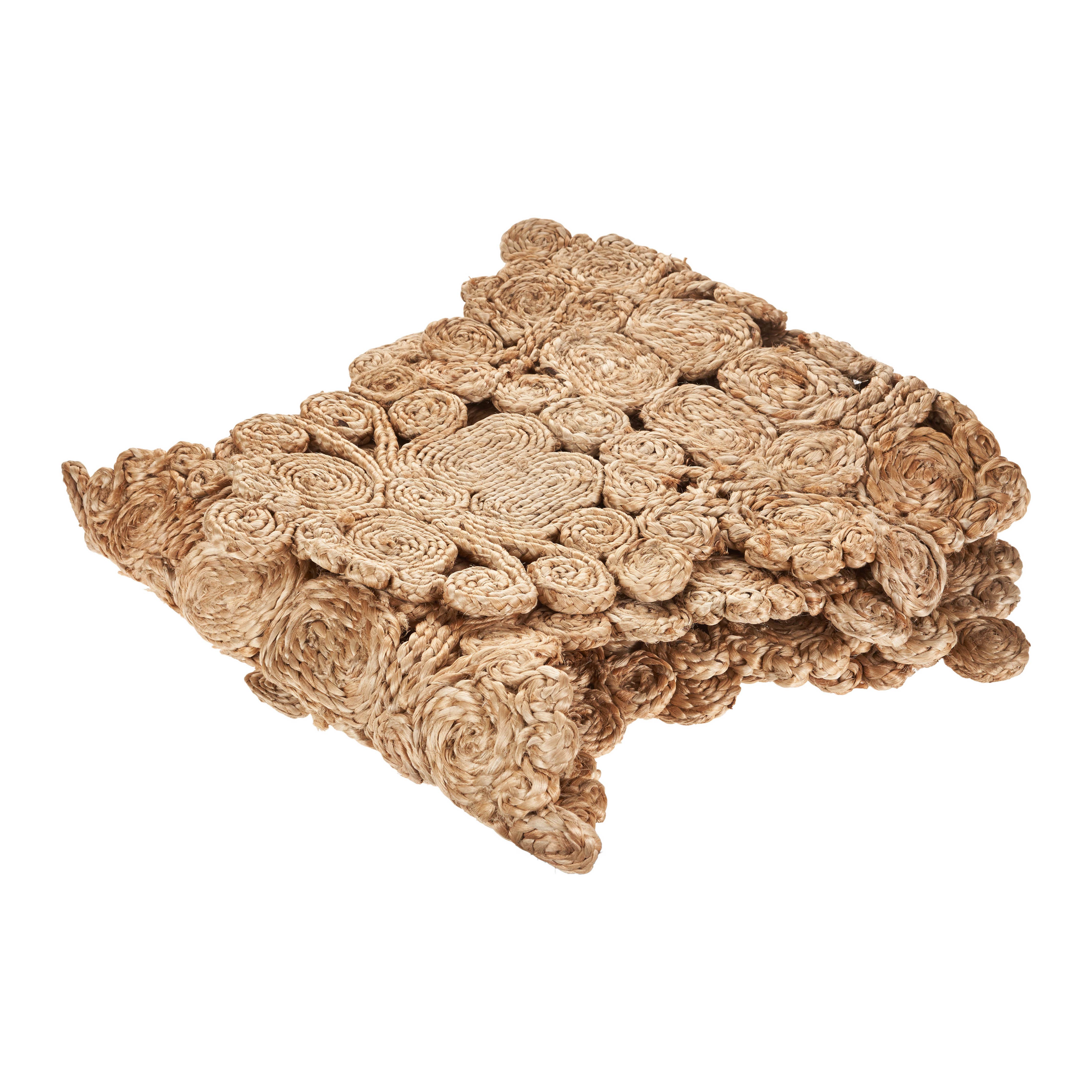 LR Home - Bordered Braided Jute Table Runner