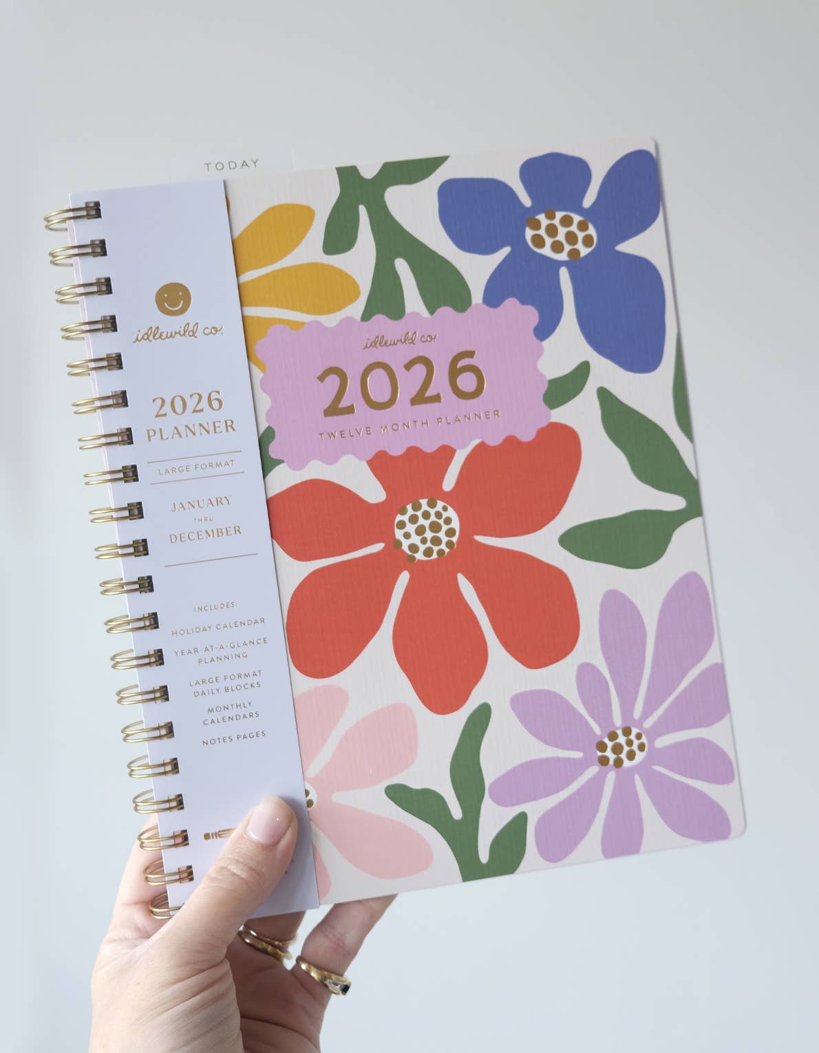 Idlewild Co. - 2026 Fullsize Softcover Planner, Primary Blooms