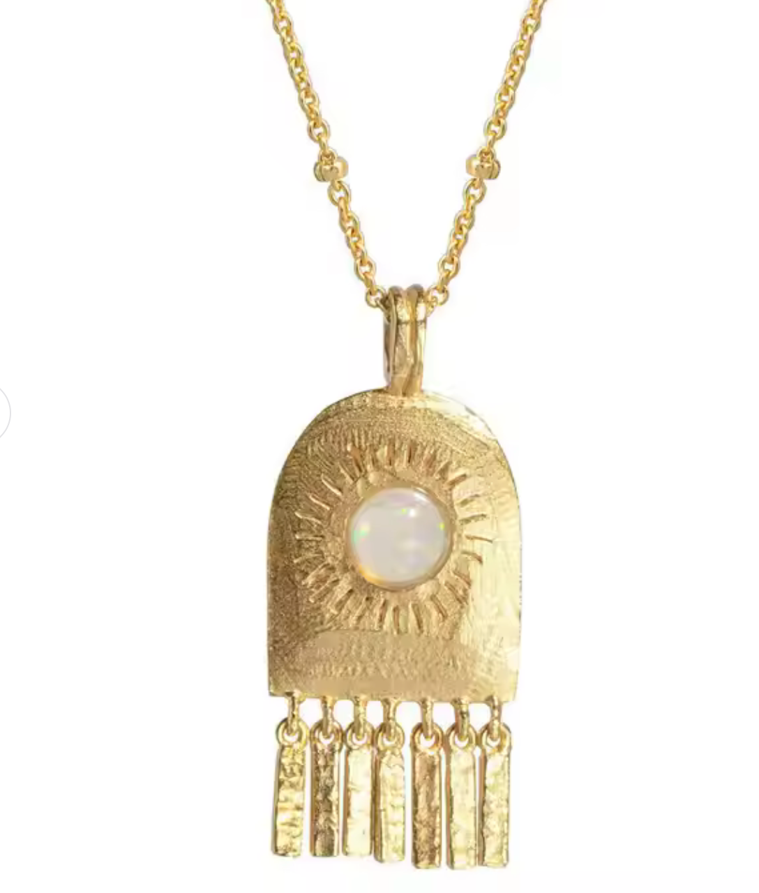 HoopLa - Sol Fringe- Opal Open Door Amulet Necklace