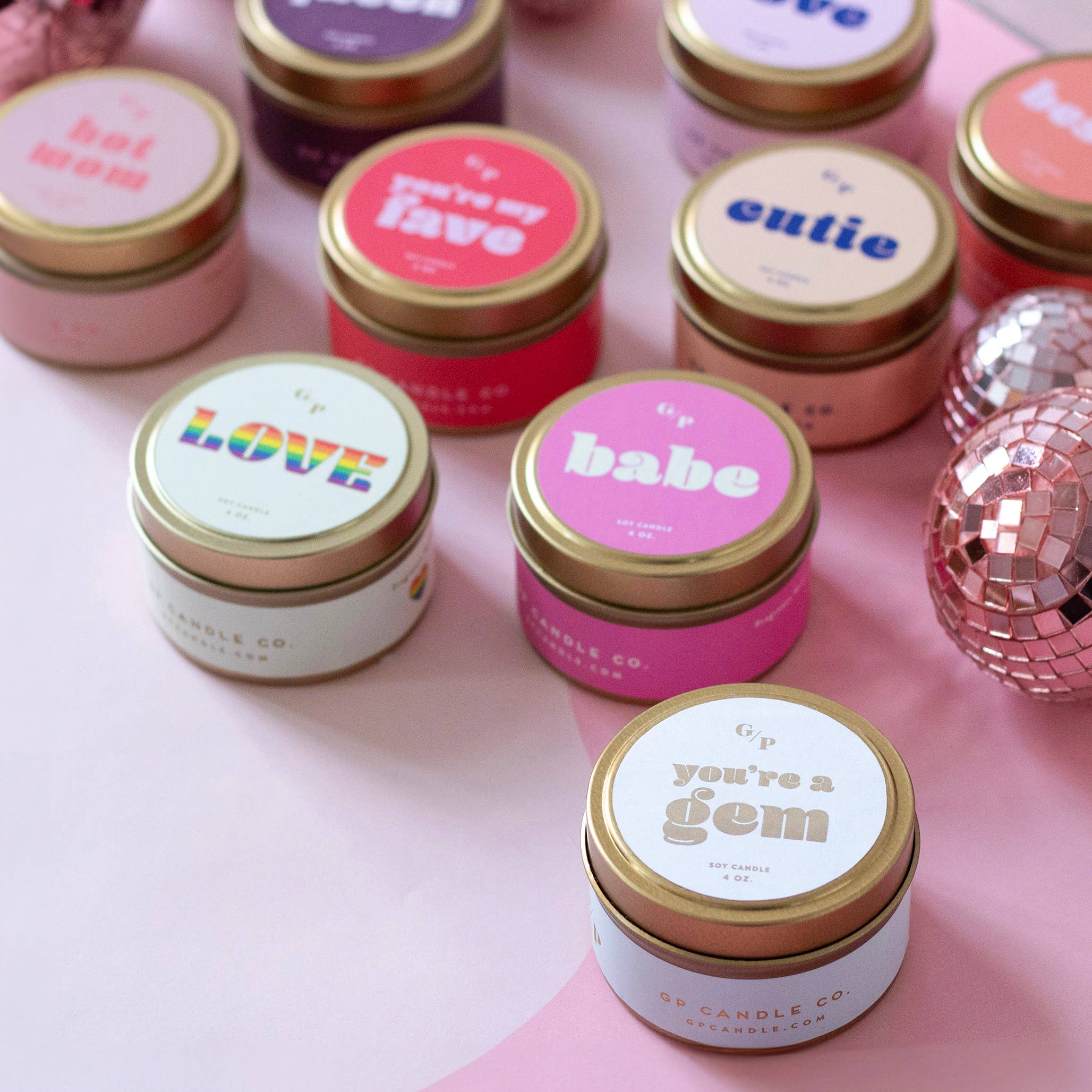 GP Candle Co. - You're a Gem Just Because 4 oz. Candle Tin
