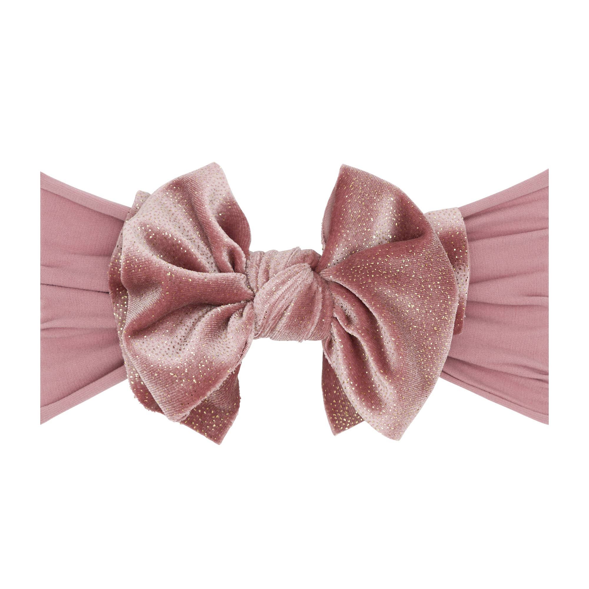 Baby Bling Bows - Baby Bling® Velvet FAB® soft nylon headband with velvet bow