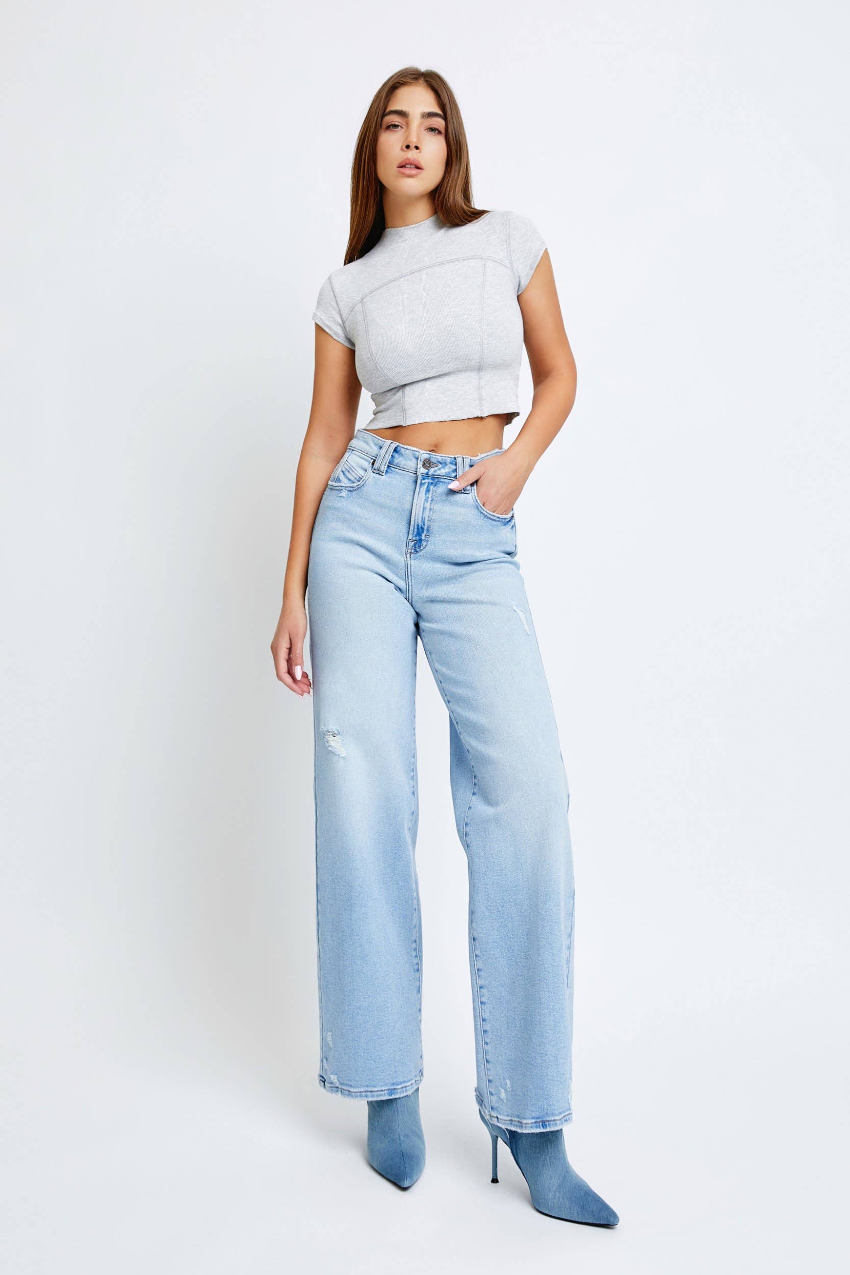 Nori Stretch 31" Inseam Wide leg