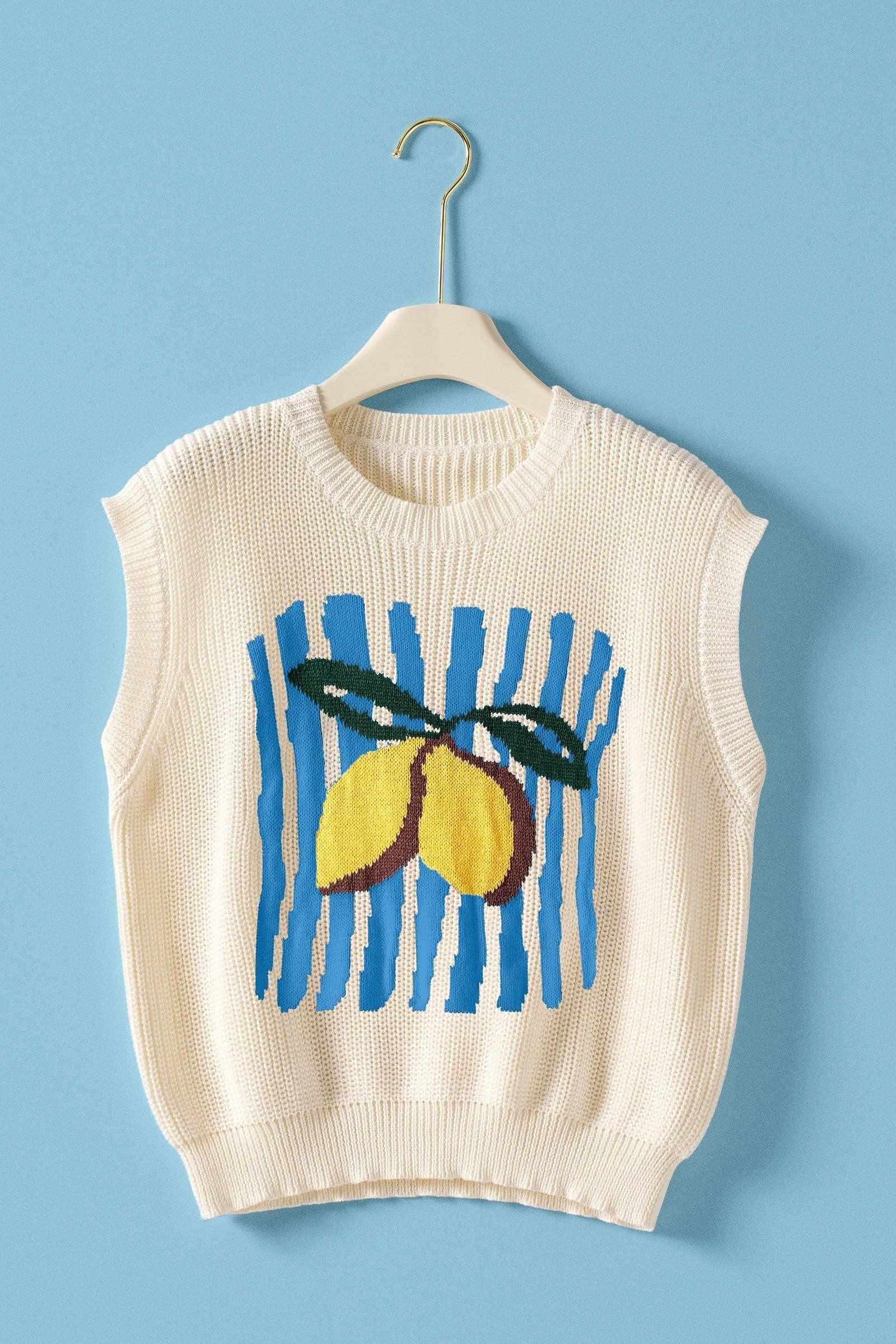 Seaside Citrus Sweater Vest