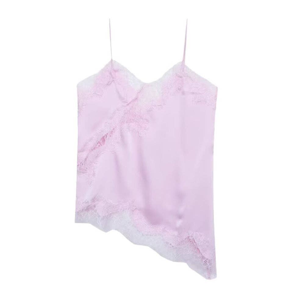 alberalkirk - Lace Trim Camisole Top Women Multiple Colors N5A411