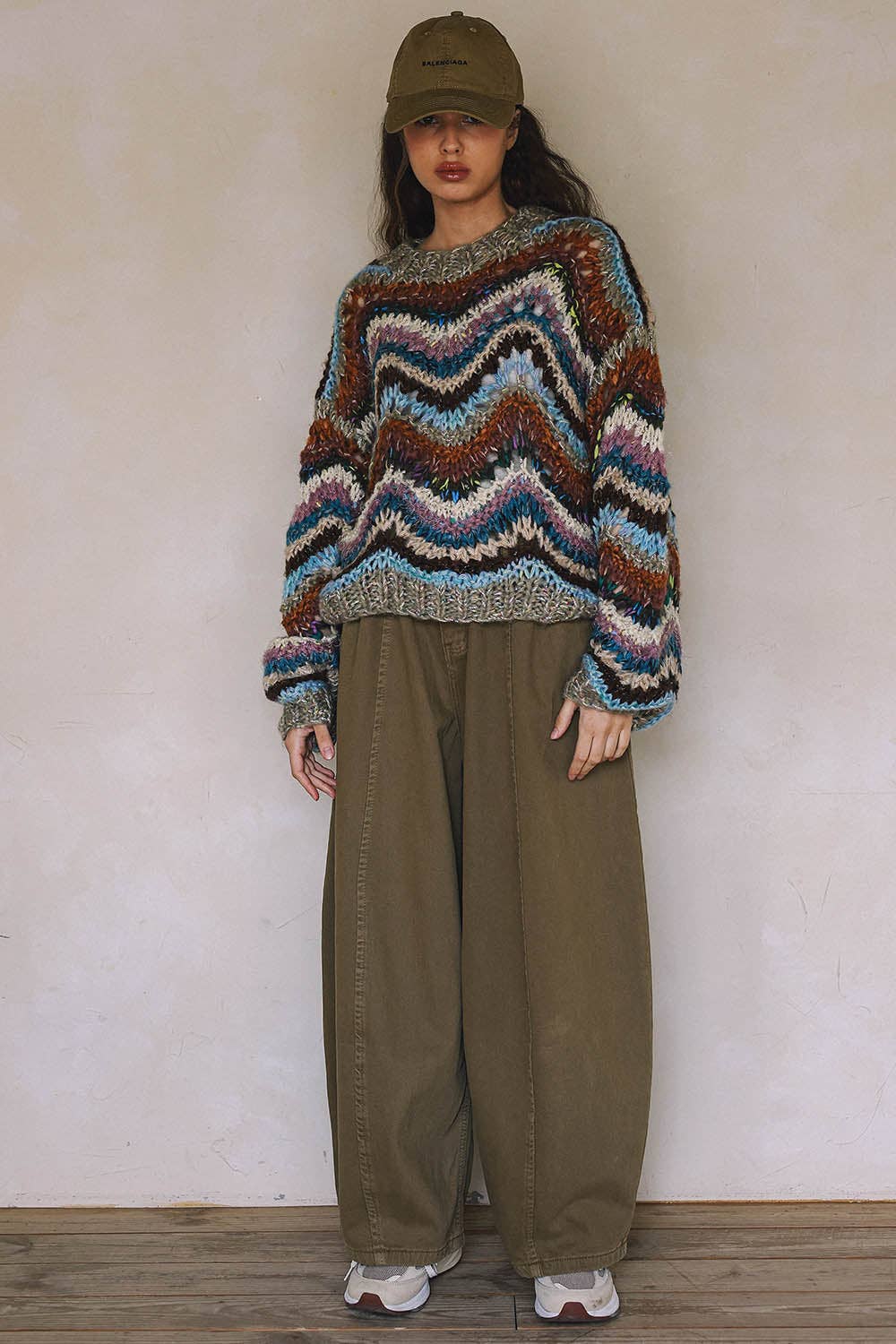 blisblis - HAND KNIT MULTICOLOR SWEATER T0026