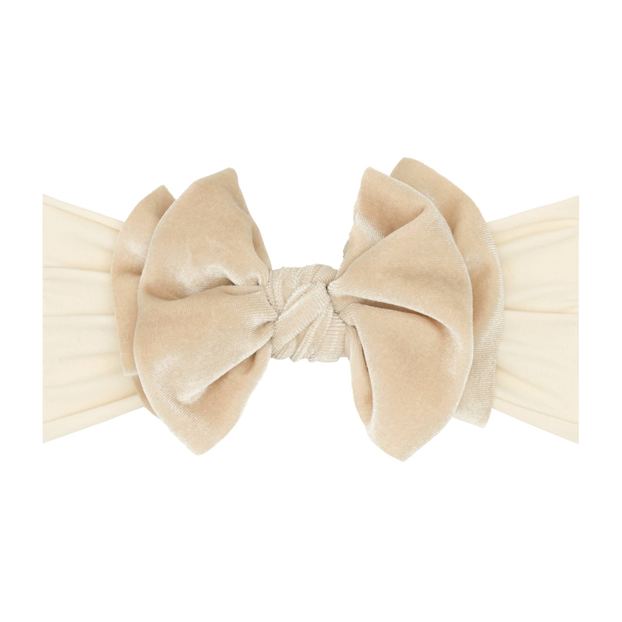 Baby Bling Bows - Baby Bling® Velvet FAB® soft nylon headband with velvet bow