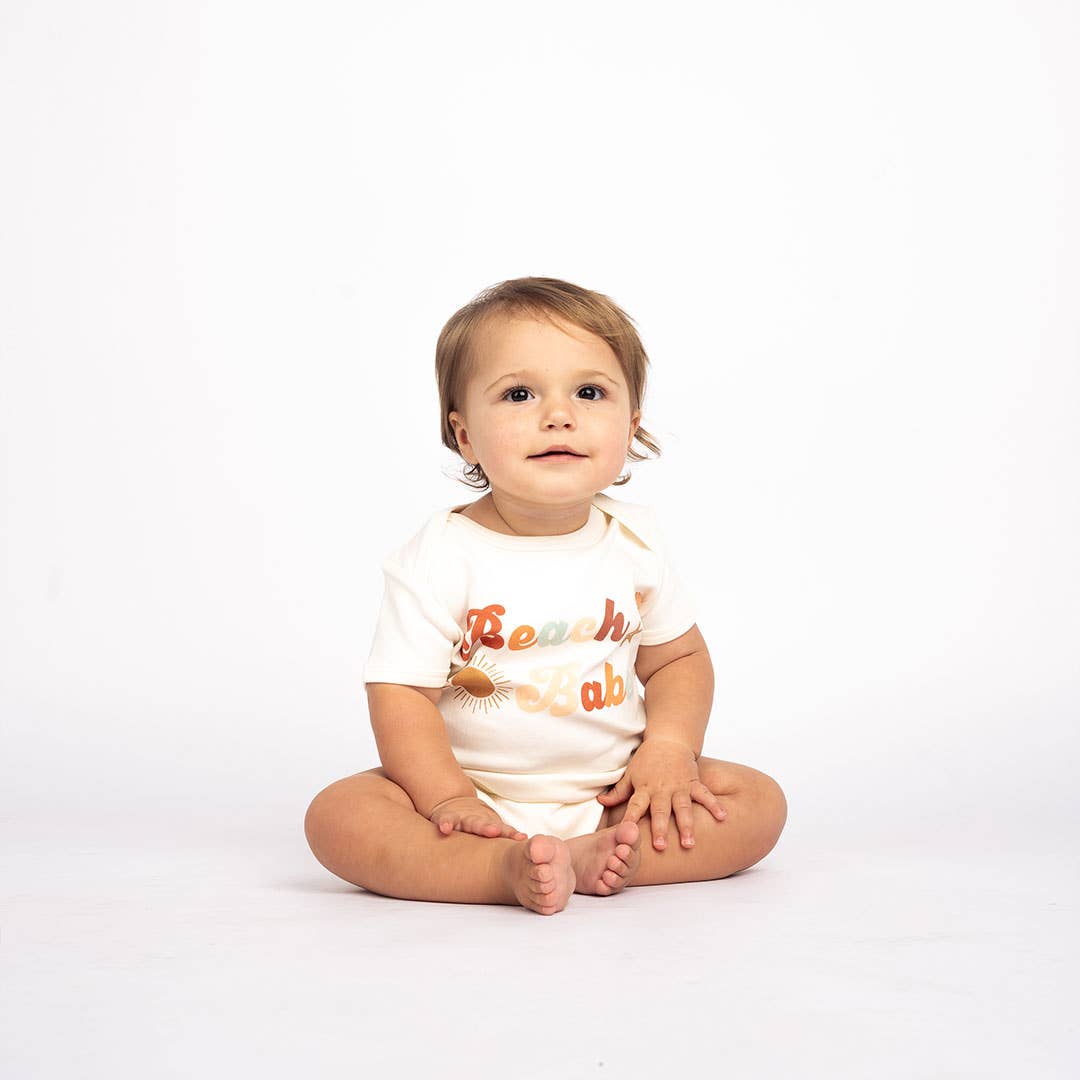 Emerson and Friends - Beach Babe Summer Cotton Baby Onesie Bodysuit
