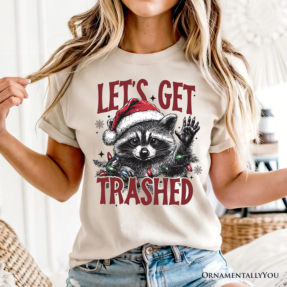 Let's Get Trashed Christmas Raccoon