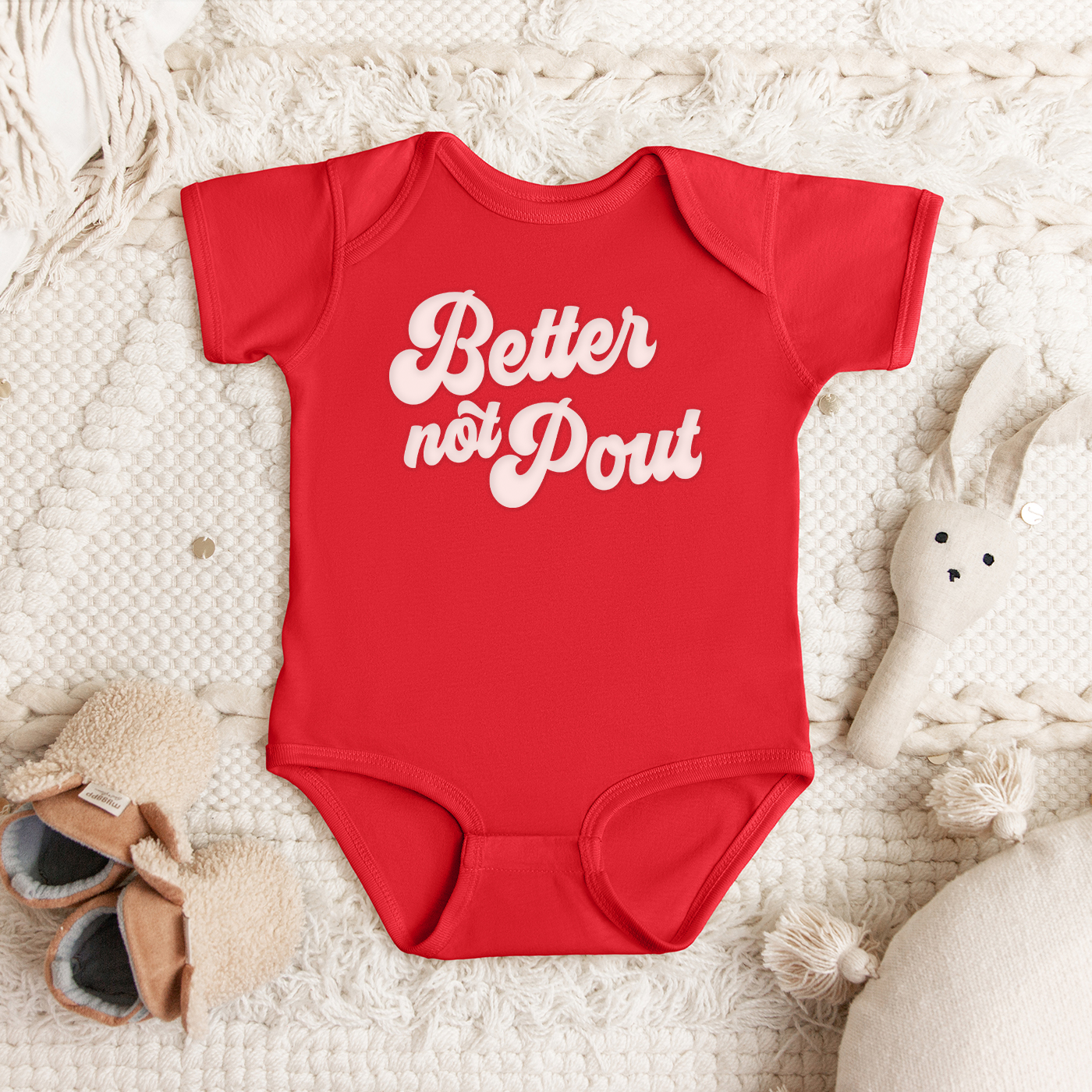 designtwentyfive - Retro Puff Print Better Not Pout (Infant Bodysuit)