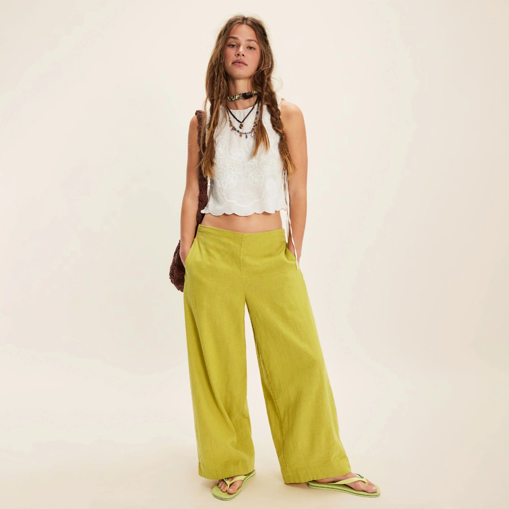 Demi Cotton Linen Pant | Palma