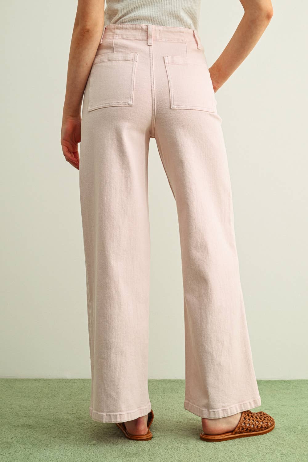MIOU MUSE - P6982 WASHED COLOR STRETCH PANTS