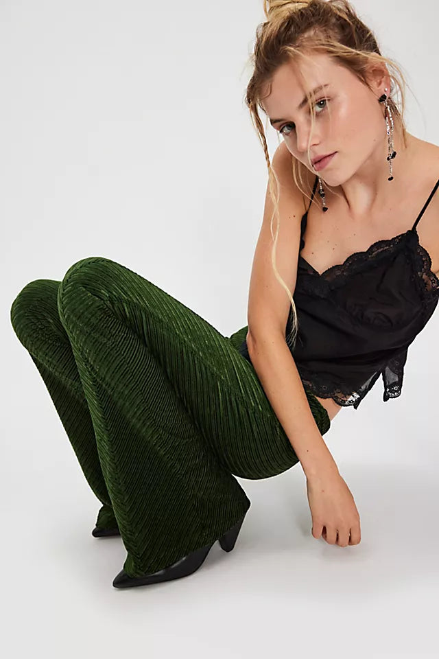 Penny Pull-On Velvet Pants