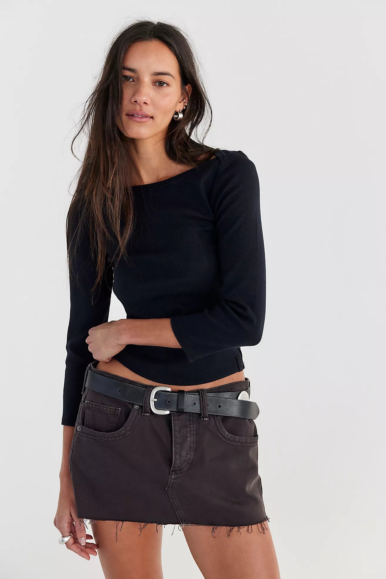 LAINEY LOW RISE MINI SKIRT