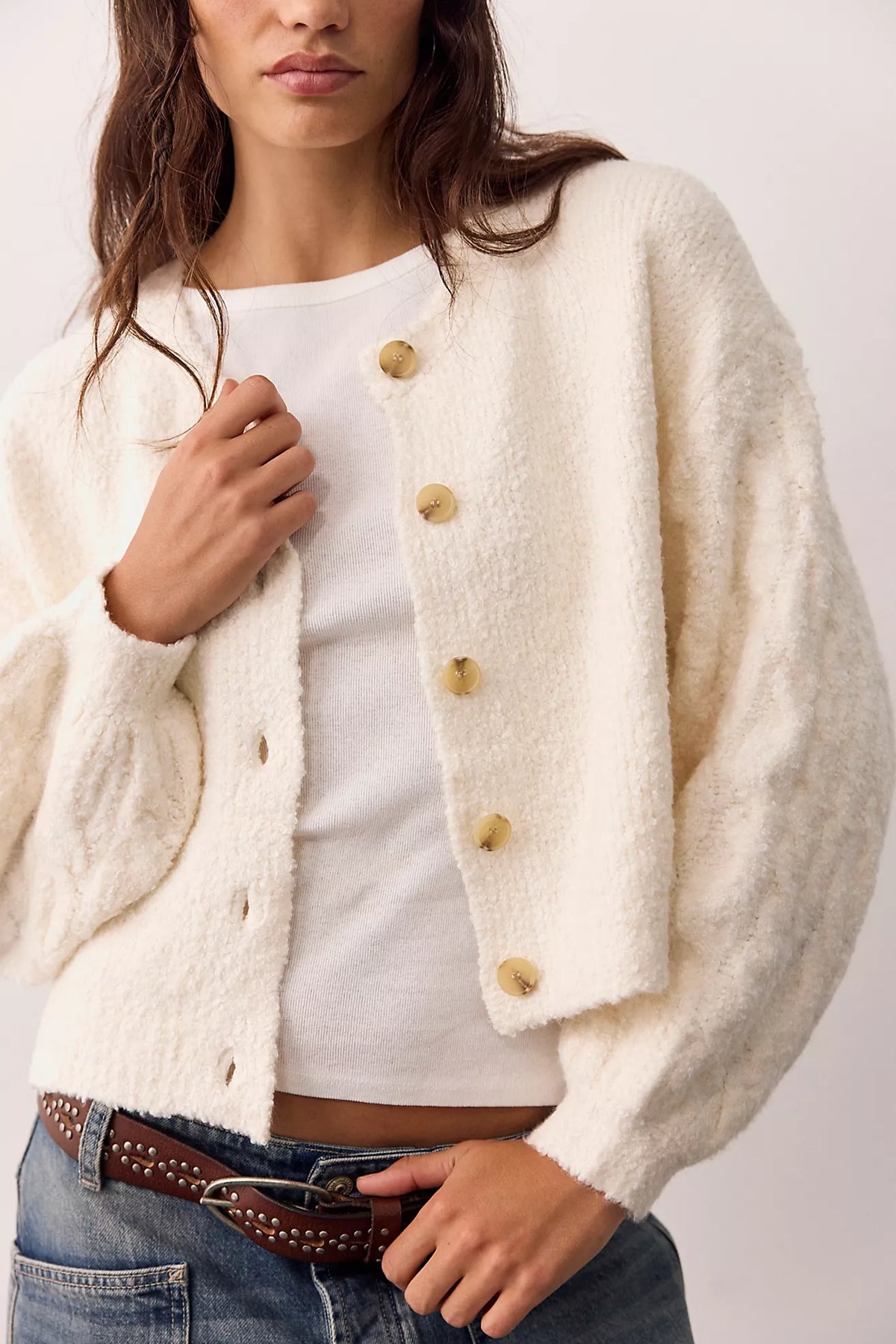 THISTLE CARDI / MACADMIA /