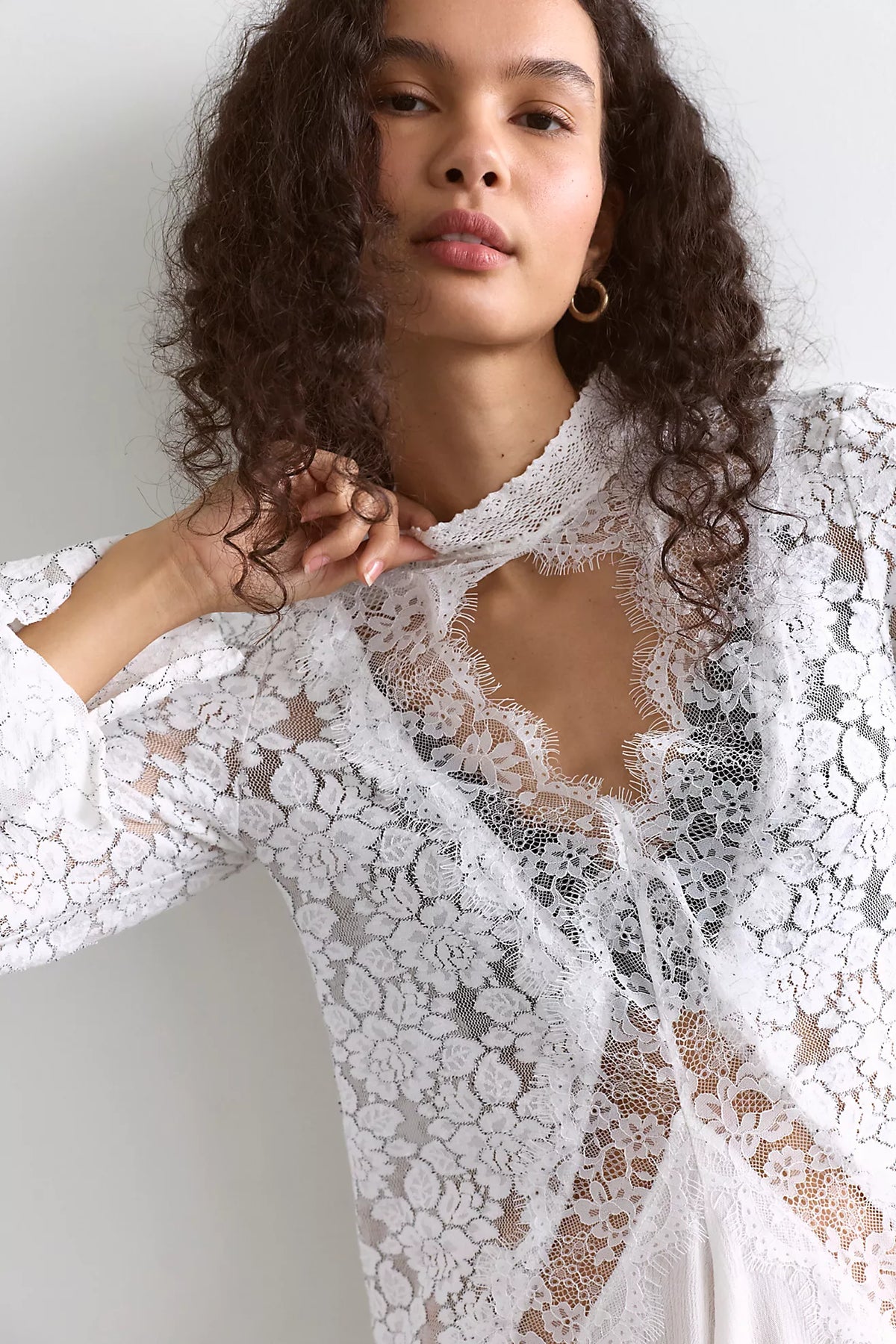 FIRST CRUSH LACE TUNIC / IVORY