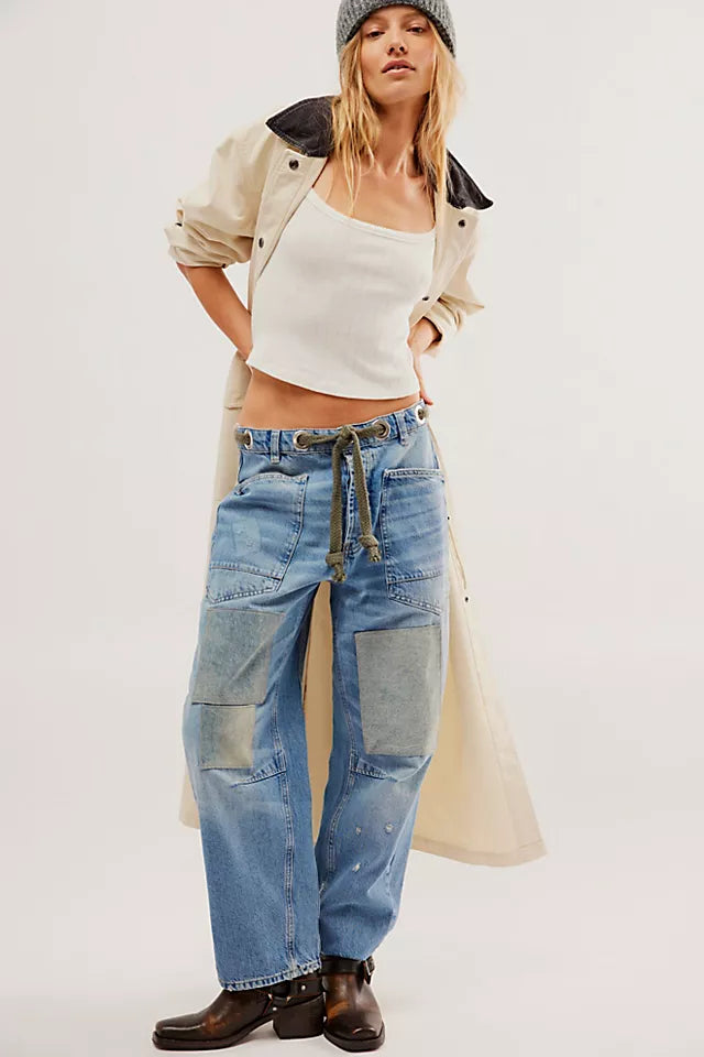 We The Free Moxie Pull-On Barrel Jeans