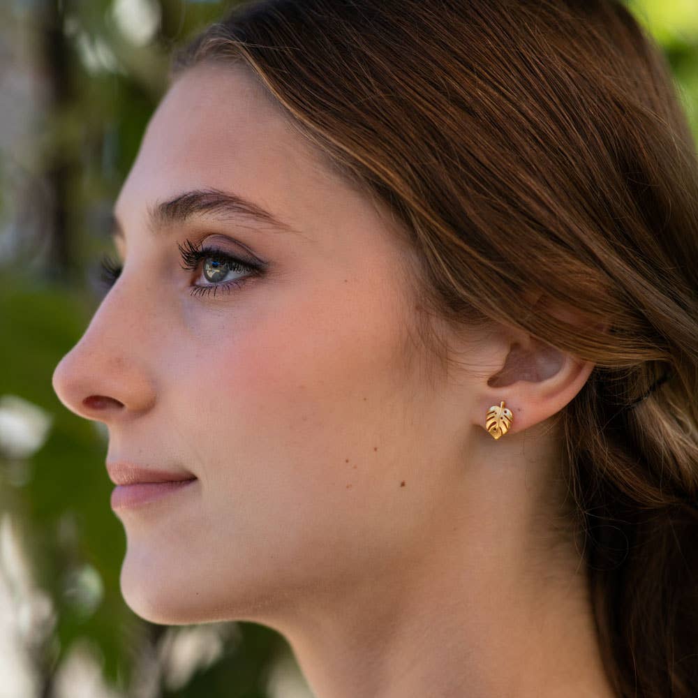 Amano Studio - Monstera Studs
