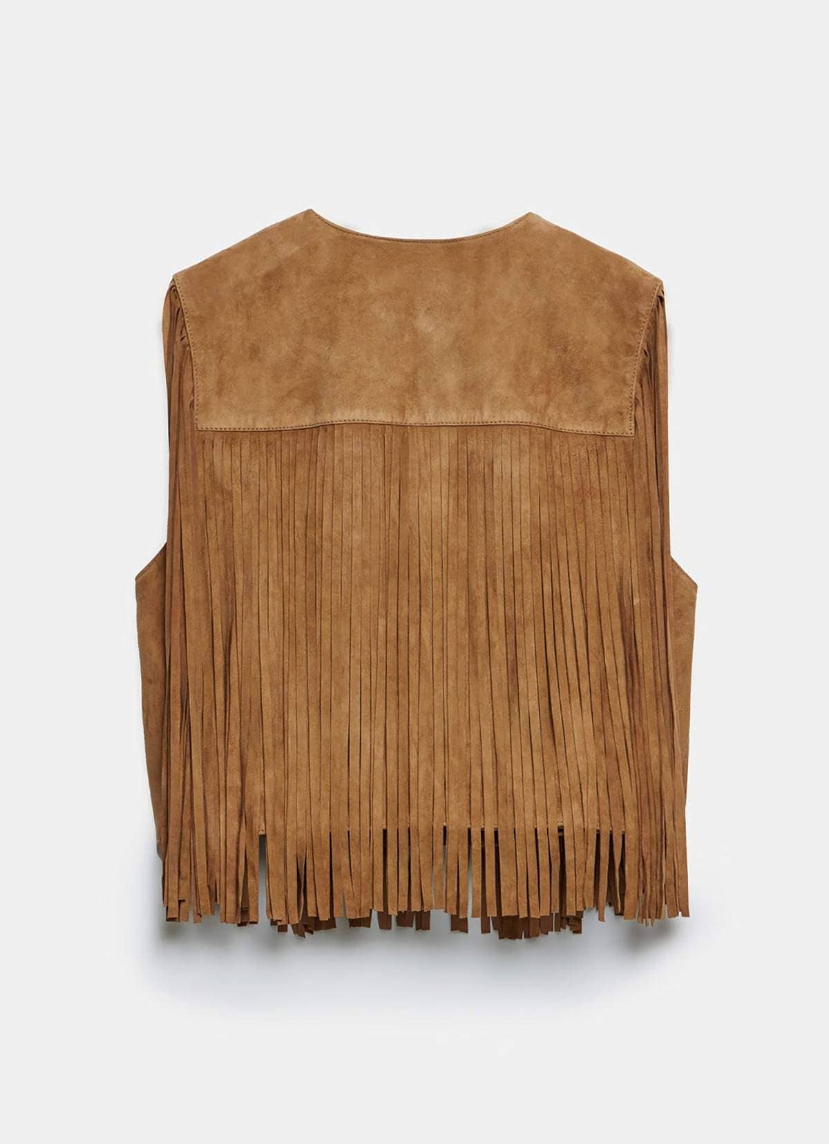 Faux Deerskin velvet solid color short vest