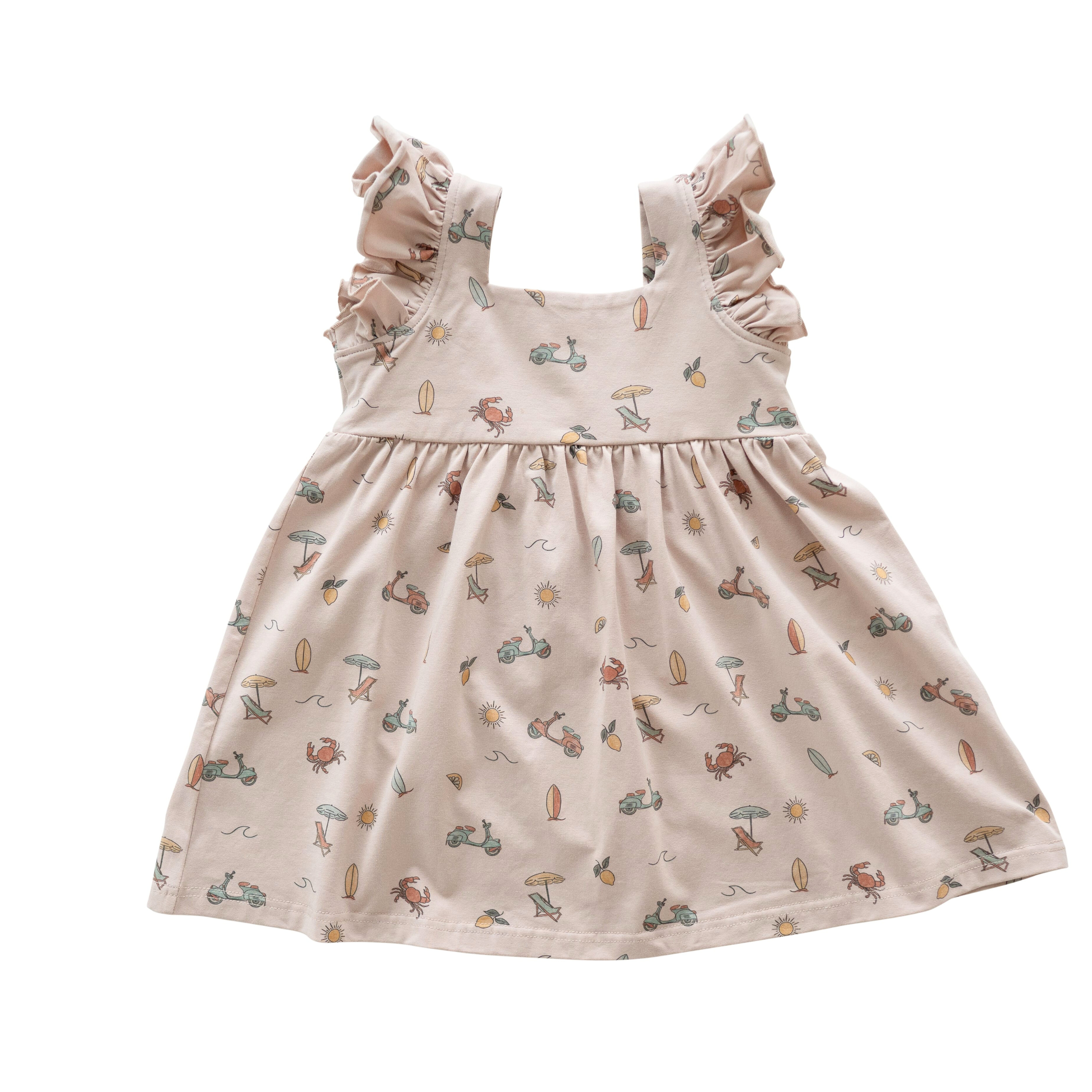 bug + bean kids - Organic Cotton Flutter Dress | Summer Vibes