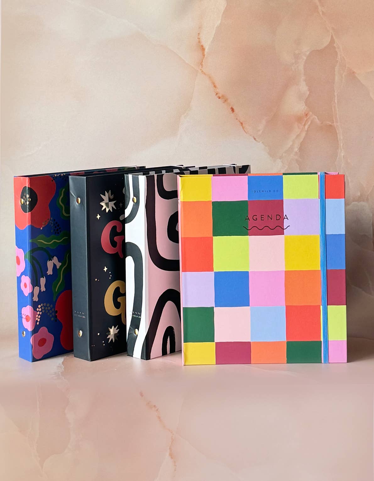 Idlewild Co. - Black & White Squiggle Perpetual Planner, Non Dated