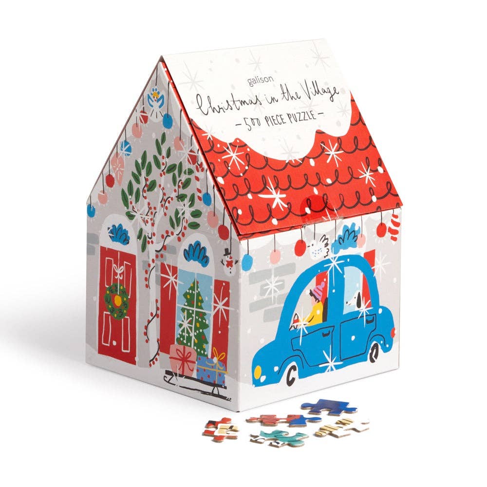 Chronicle Books - Christmas in the Village 500 Piece House Puzzle