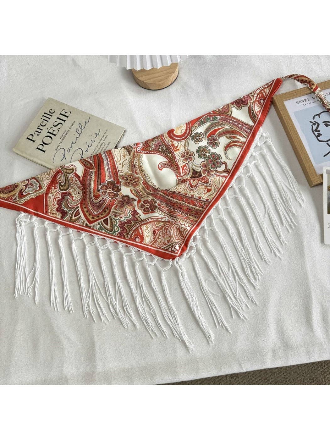 Funkyrel® Atzbranding Limited - Scarvii - Chic Fringed Fashion Triangle Bandana