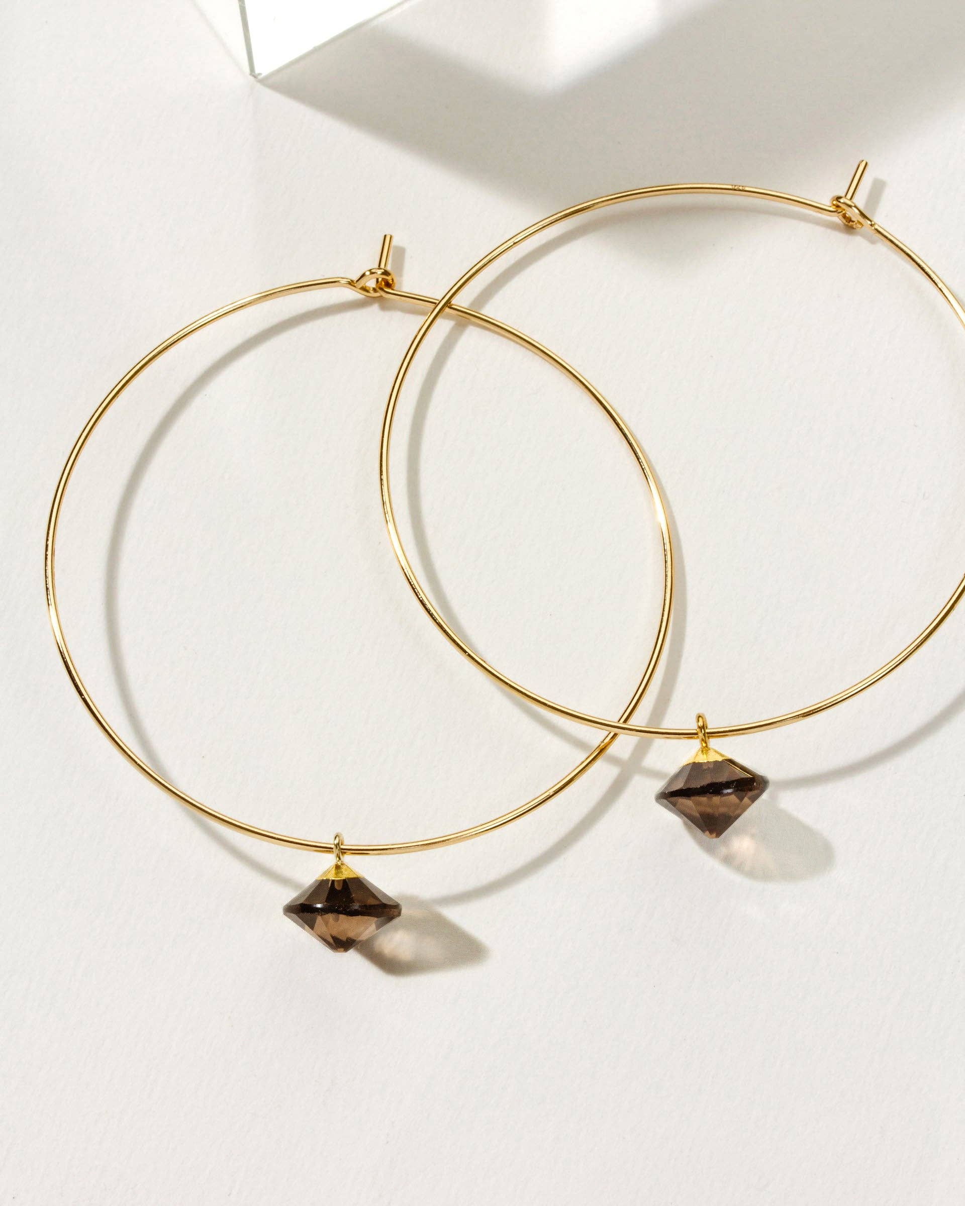 Luna Norte - 14Kt Sterling Silver Sightings Hoop Earring -