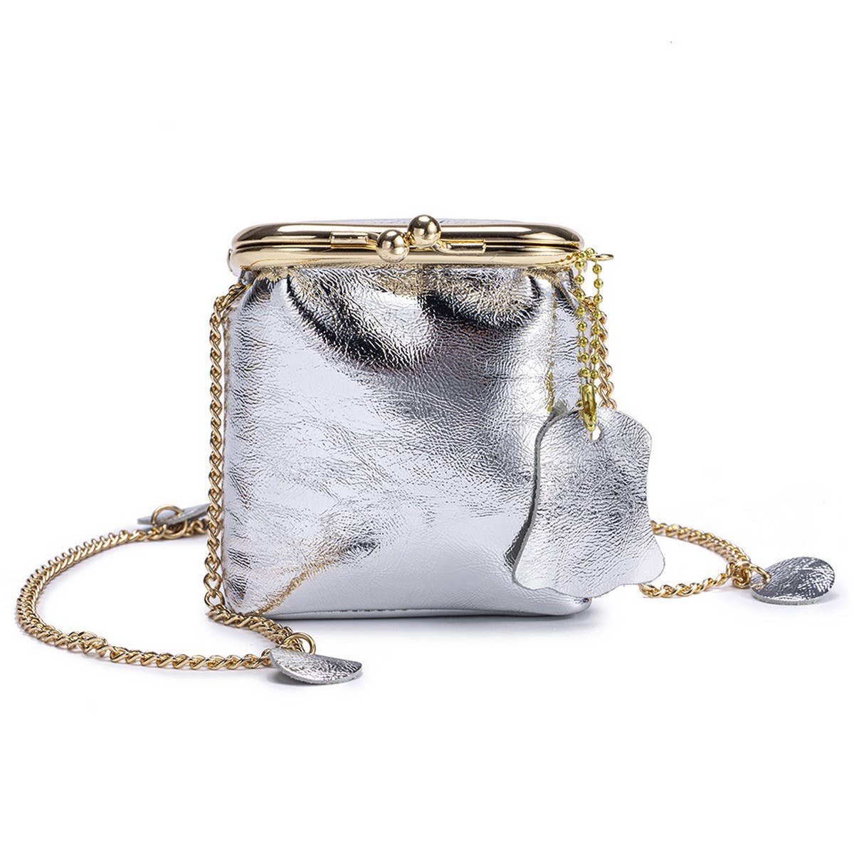 Mini Leather Chain Bag – Cute Multi-Use Pouch