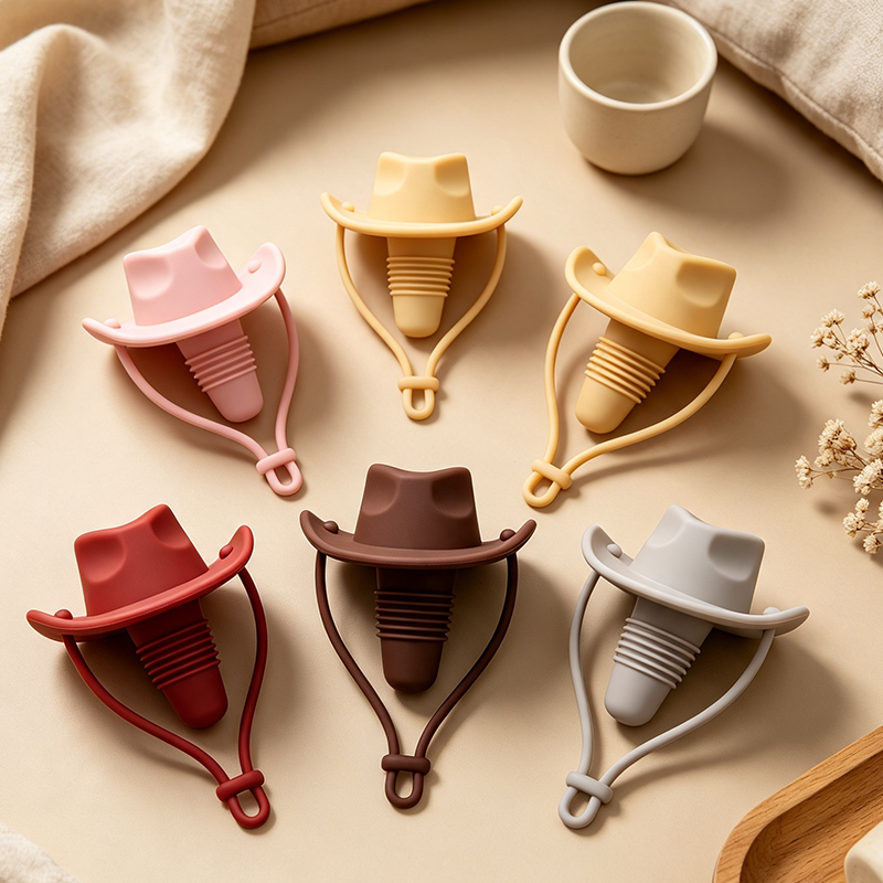 CouldNook - CouldNook Cowboy Hat Silicone Wine Stopper‑Novelty Bottle Sealer