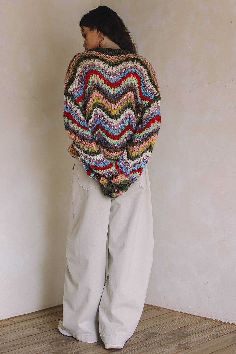 blisblis - HAND KNIT MULTICOLOR SWEATER T0026