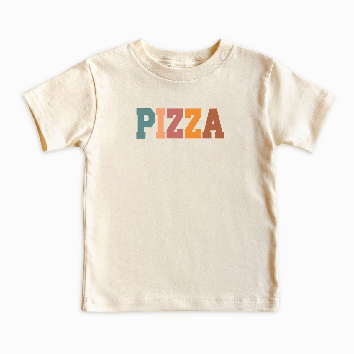 EnjoyMyDesign - Pizza Kids Shirt – Retro Typography Food Lover