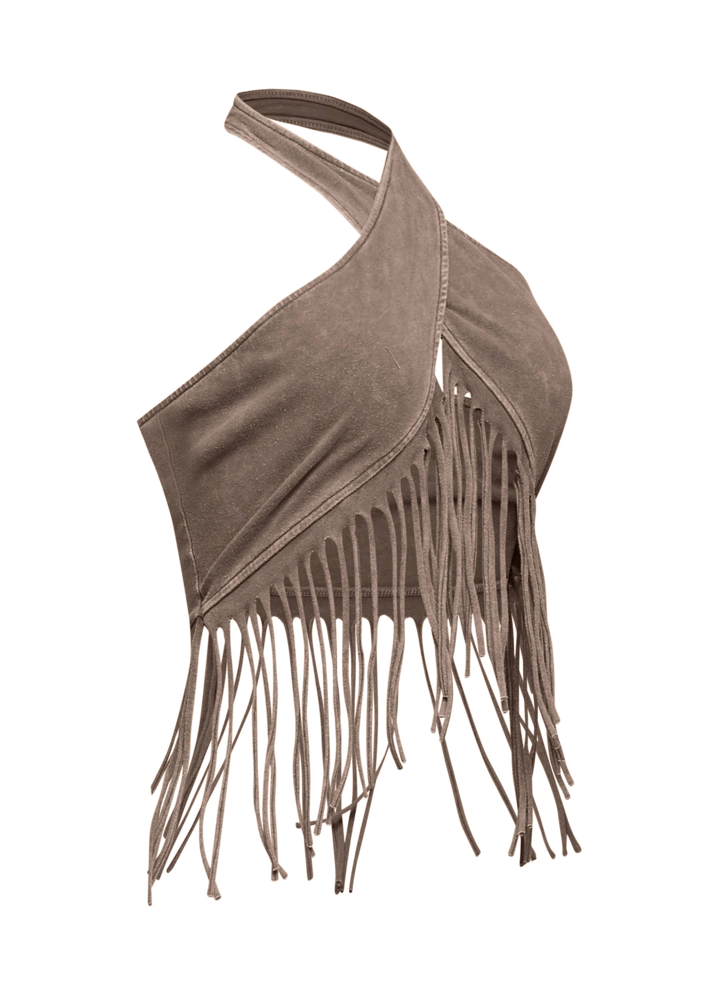 K Too - Fringe halter top