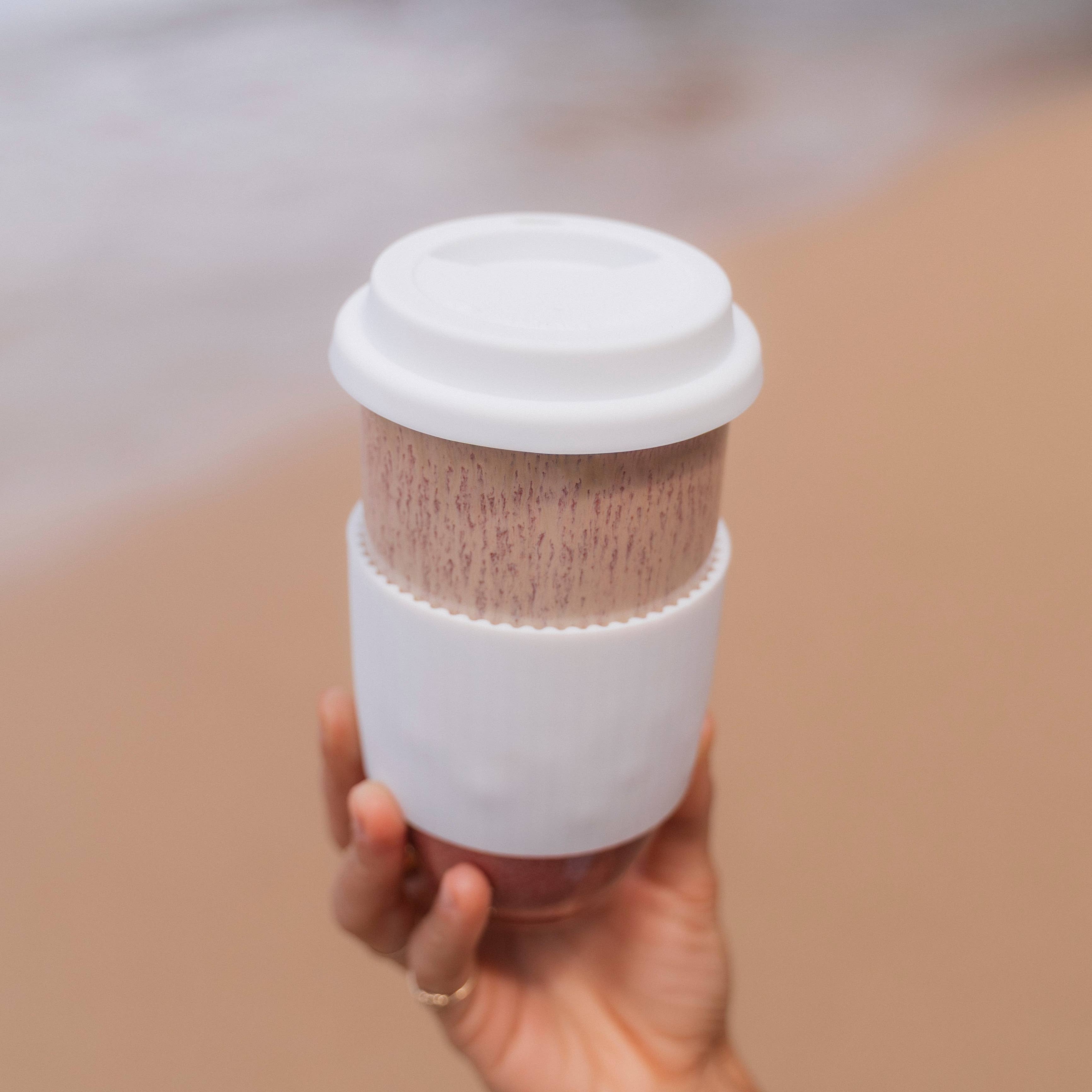 Nova Ceramics Travel Mugs - Jupiter Ceramic Travel Cup – 16oz with Lid & Sleeve