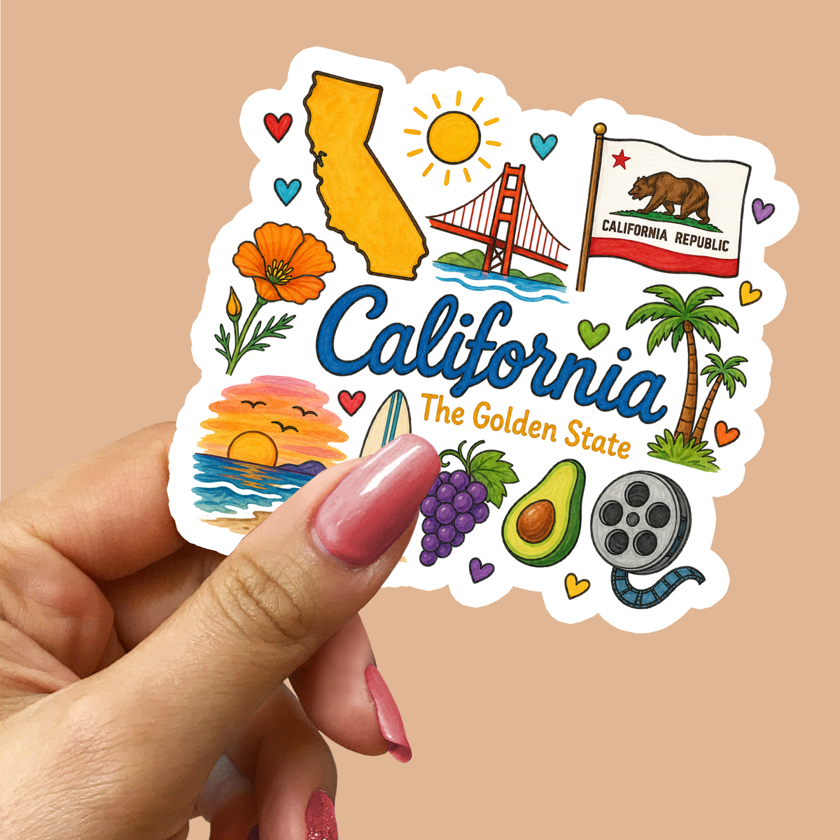 EnjoyMyDesign - California State Sticker