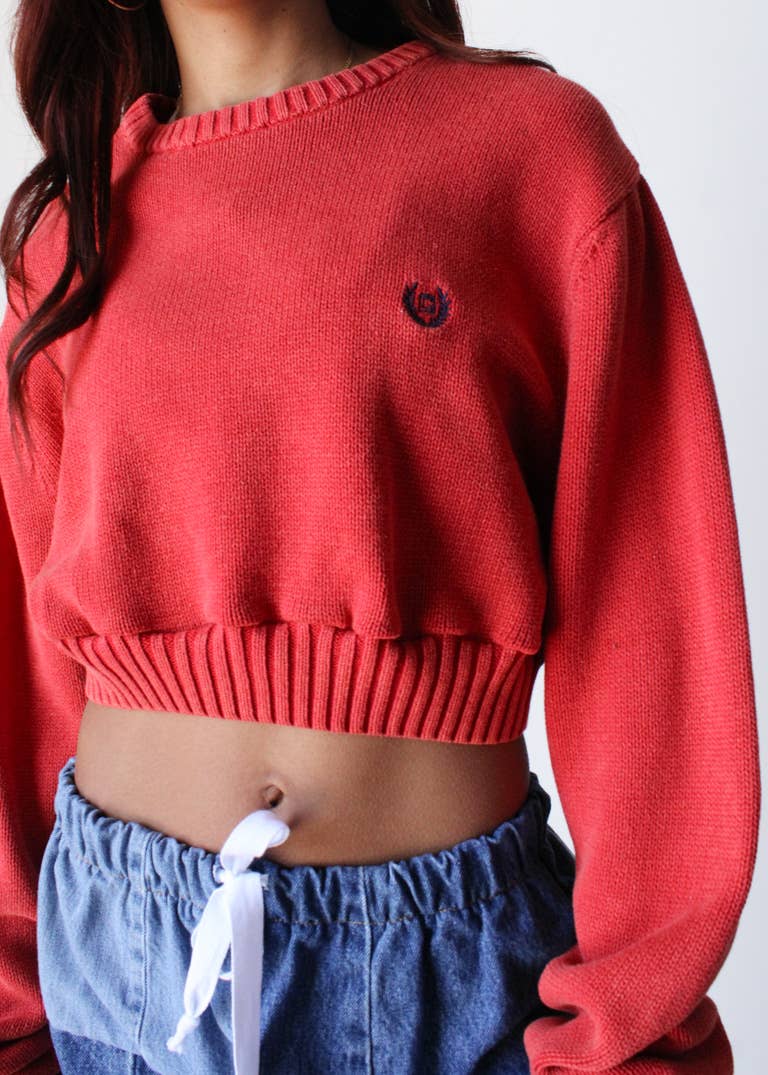 American Recycled Clothing - Acid Wash Cropped Knit Sweater Bundle