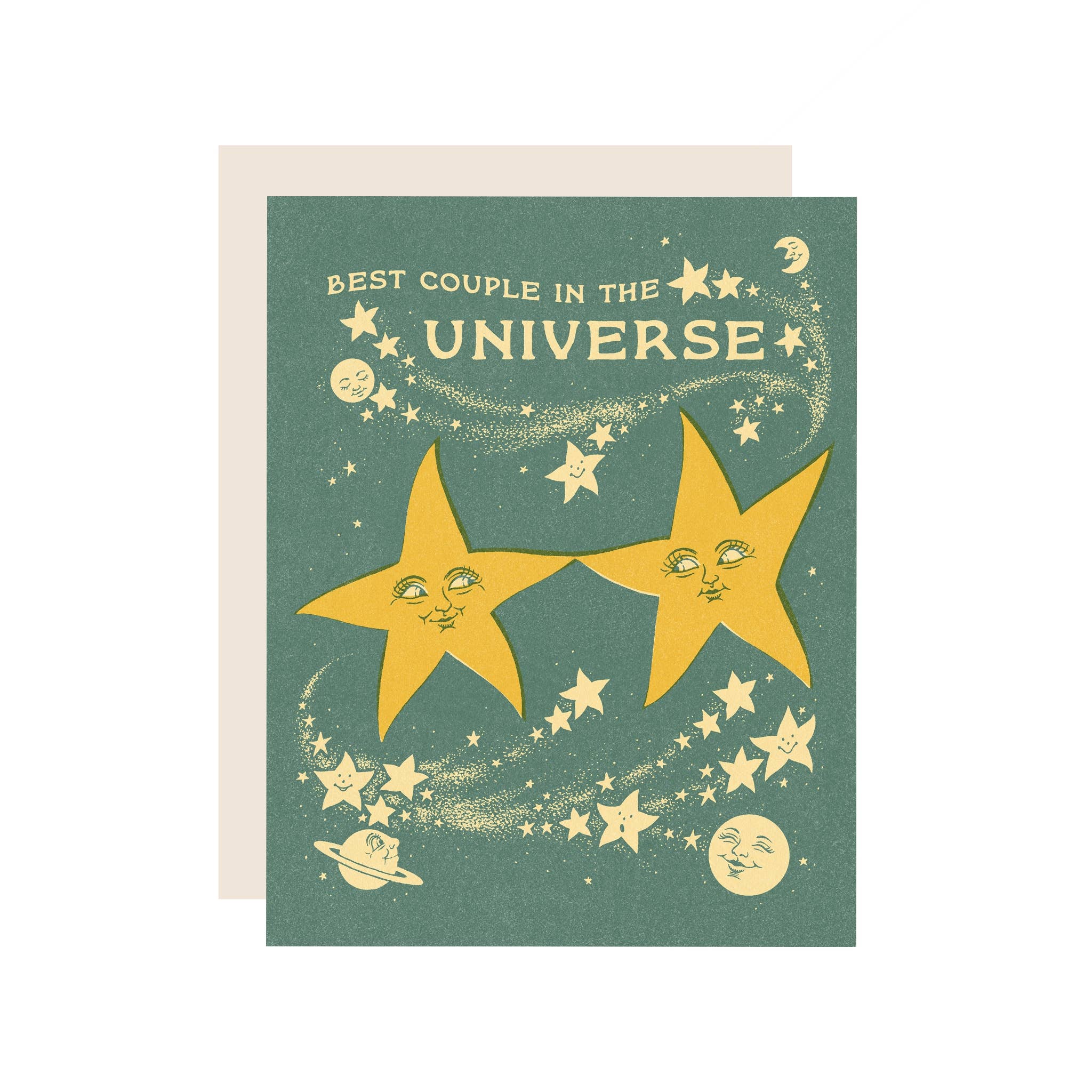 Wallflower Paper & Party - Best Couple in the Universe Star Wedding Card