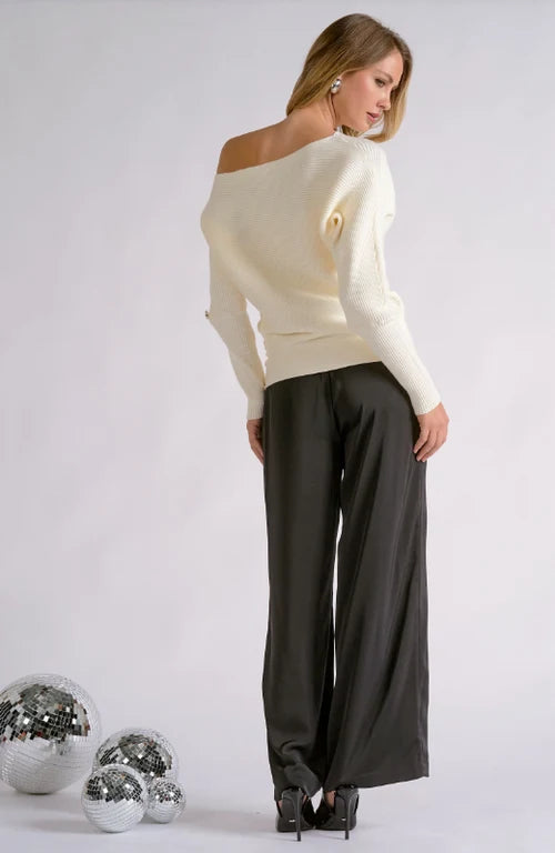 Elan Off Shoulder Sweater