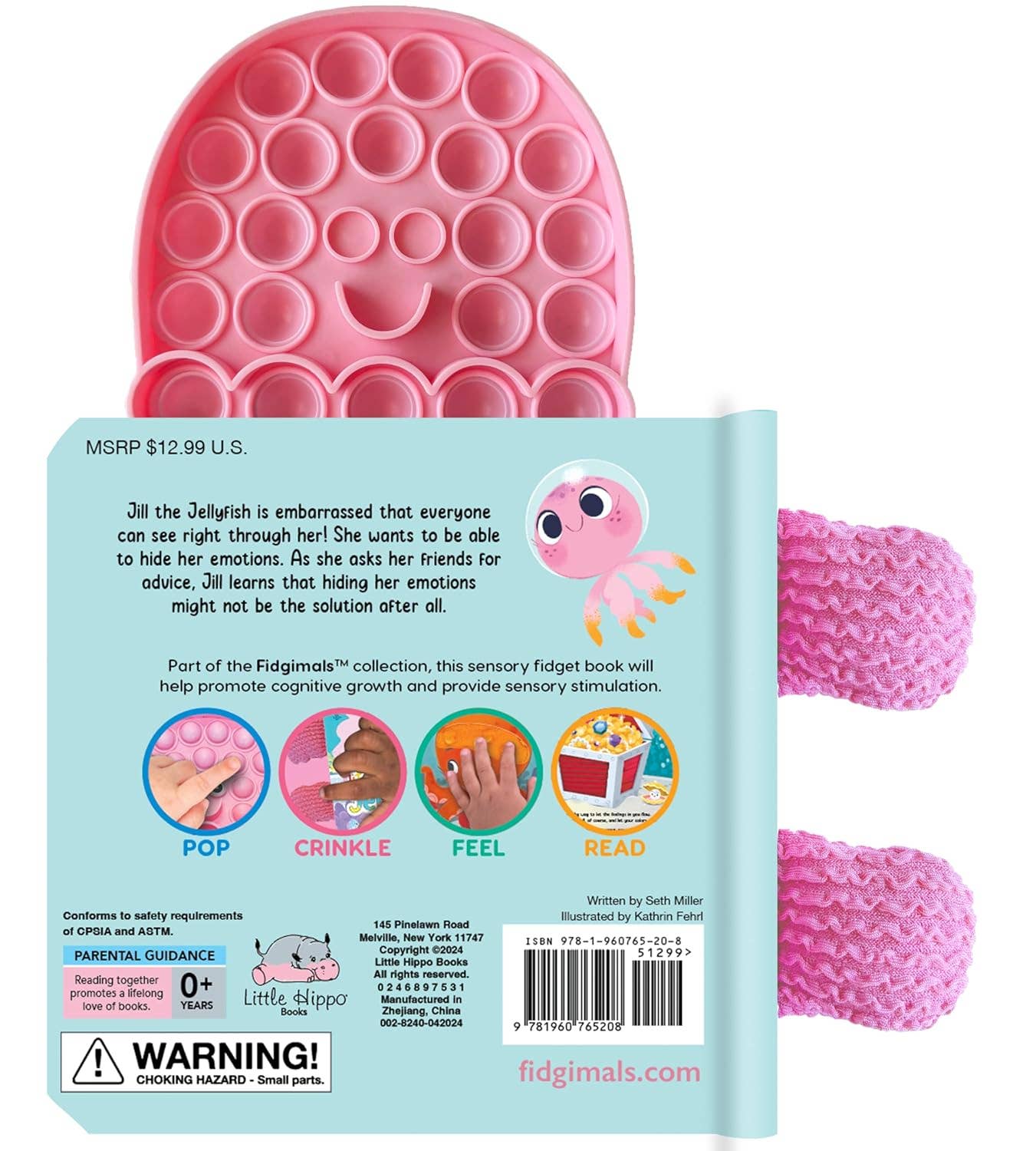 Little Hippo Books - Little Jellyfish - Your Sensory Fidget Friend