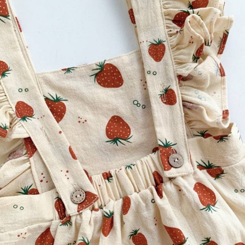 shoplittleswan - Baby Girl Strawberry Tank Bodysuit