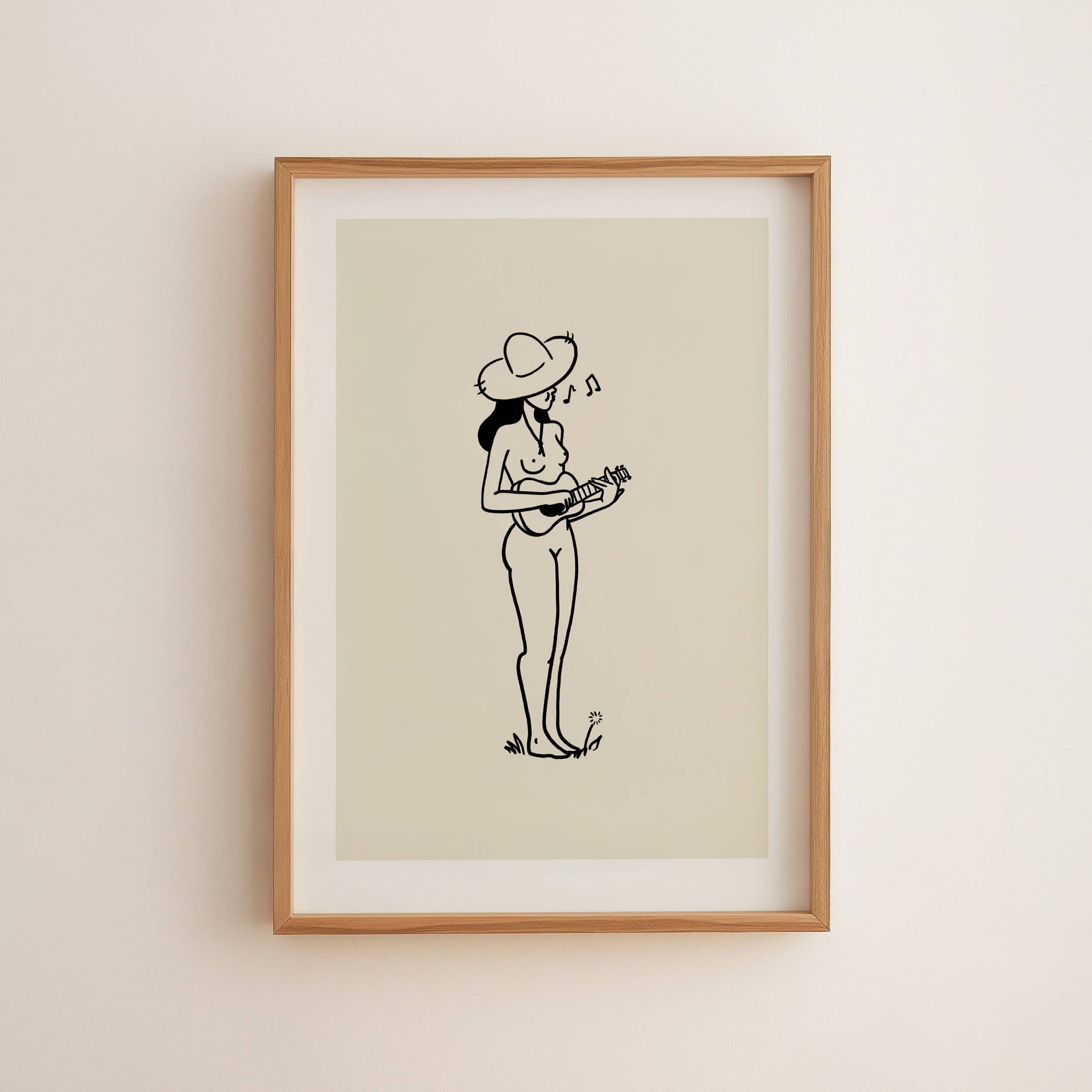 Tumbleweed Design Studio - Music Lover Coastal Inspired Minimal Art Print