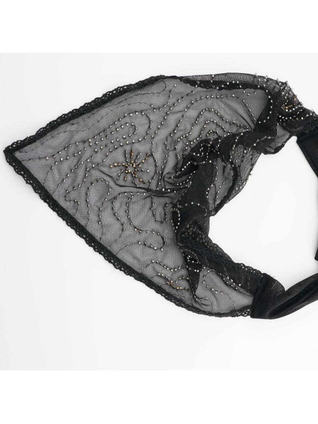 Funkyrel® Atzbranding Limited - Scarvii - Black Beaded Lace Headband