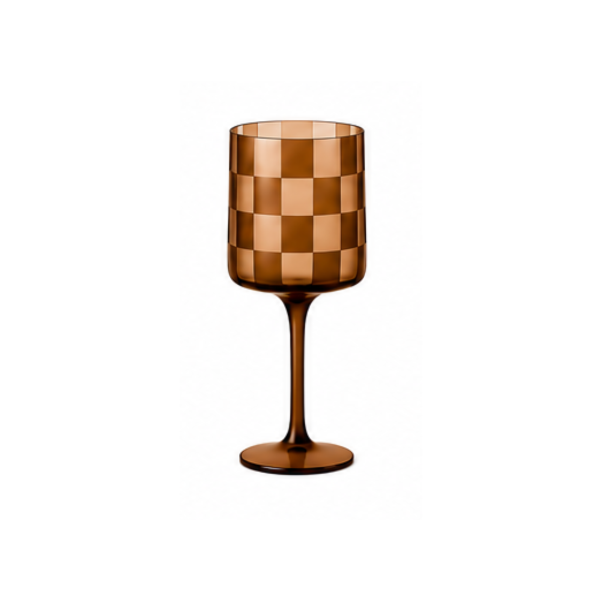 Emergency Confetti - Checkered Wine Glass