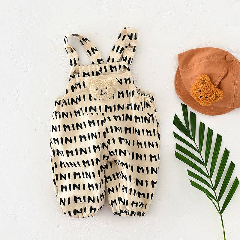 shoplittleswan - Baby Bear Adjustable Striped Overalls