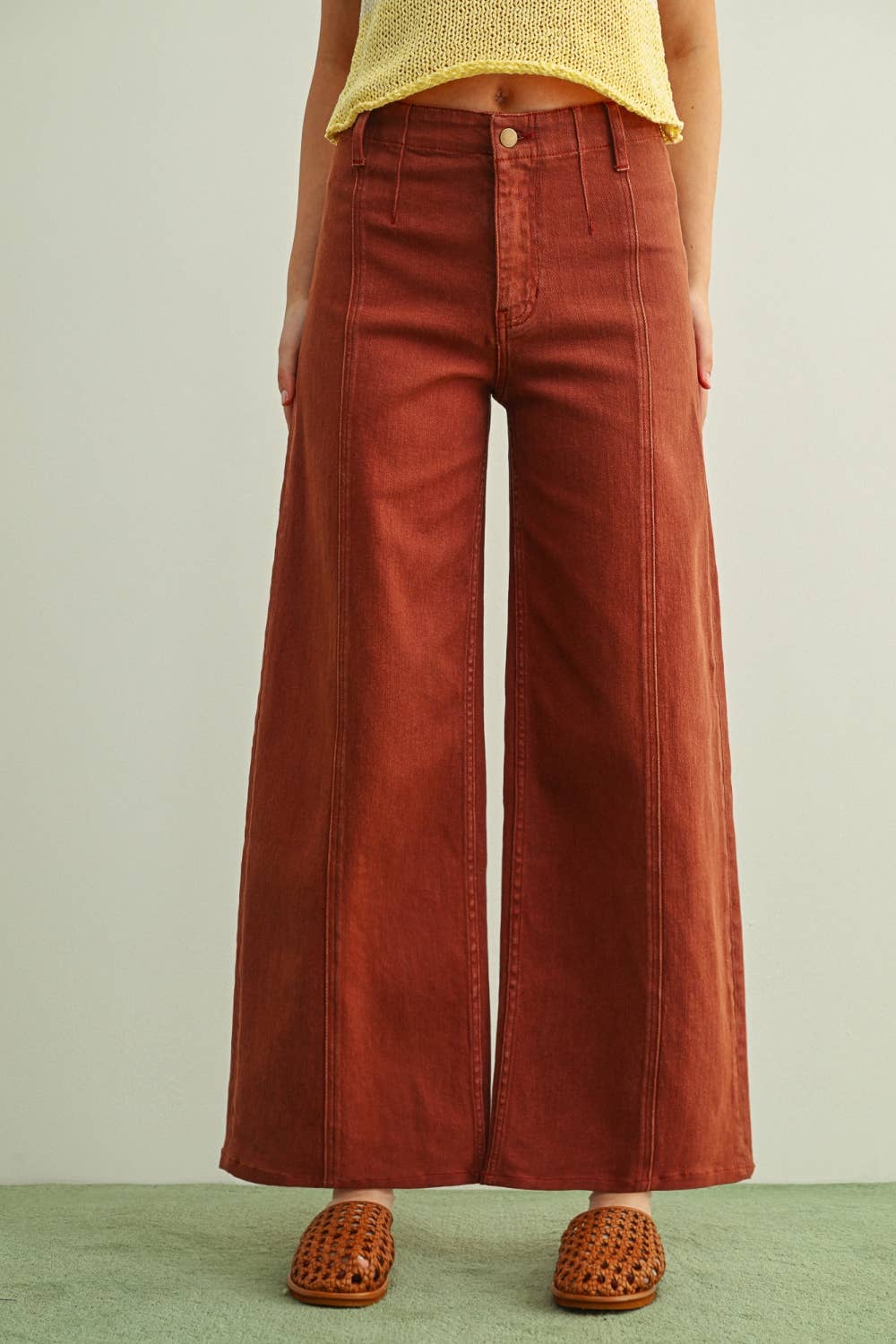 MIOU MUSE - P6982 WASHED COLOR STRETCH PANTS