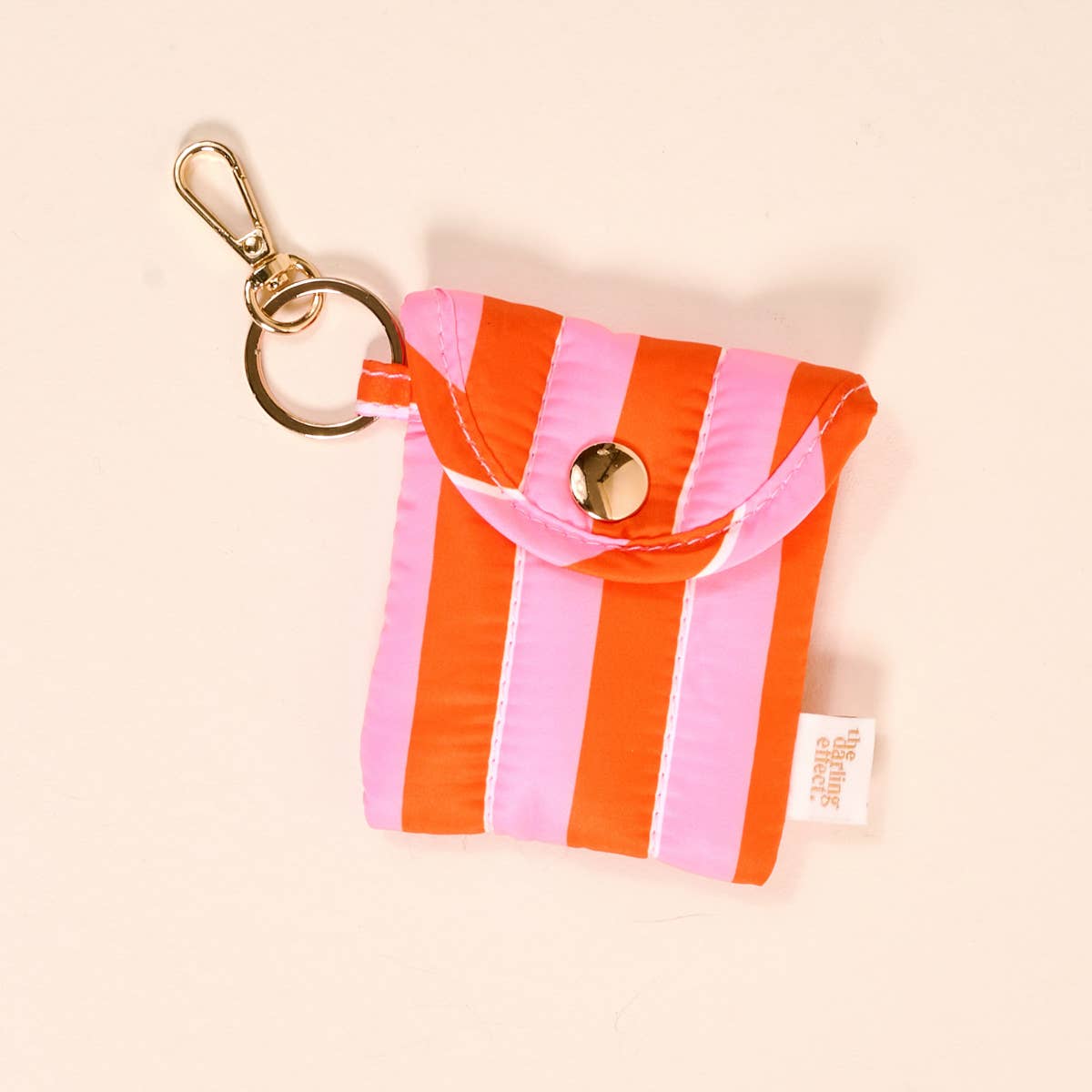 The Darling Effect - Puffy Earbud Case–Sicily Stripes Pink