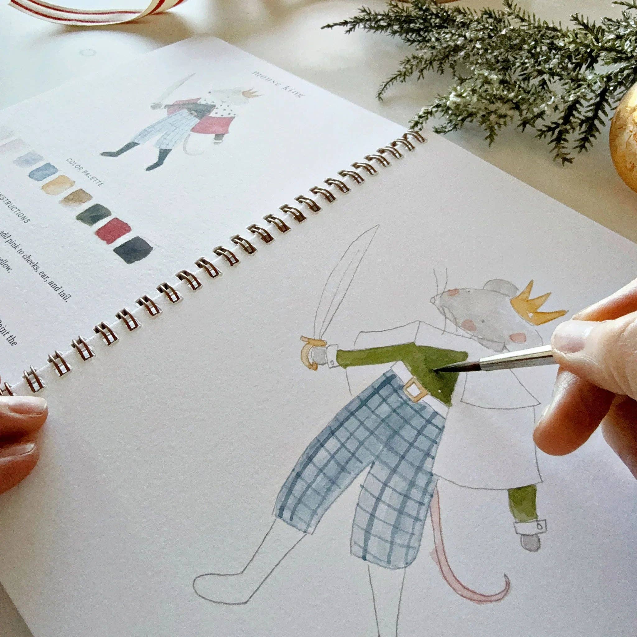 emily lex studio - Nutcracker watercolor workbook